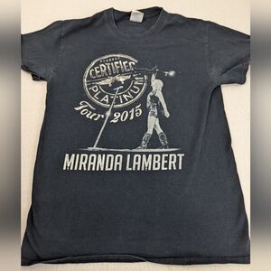 Miranda Lambert 2015 Certified Platinum Tour Concert Tee Cities/States Small